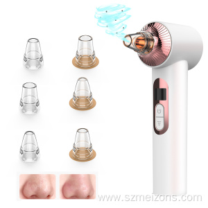 LCD 6 Sucker Heads Facial Suction Blackhead Remover